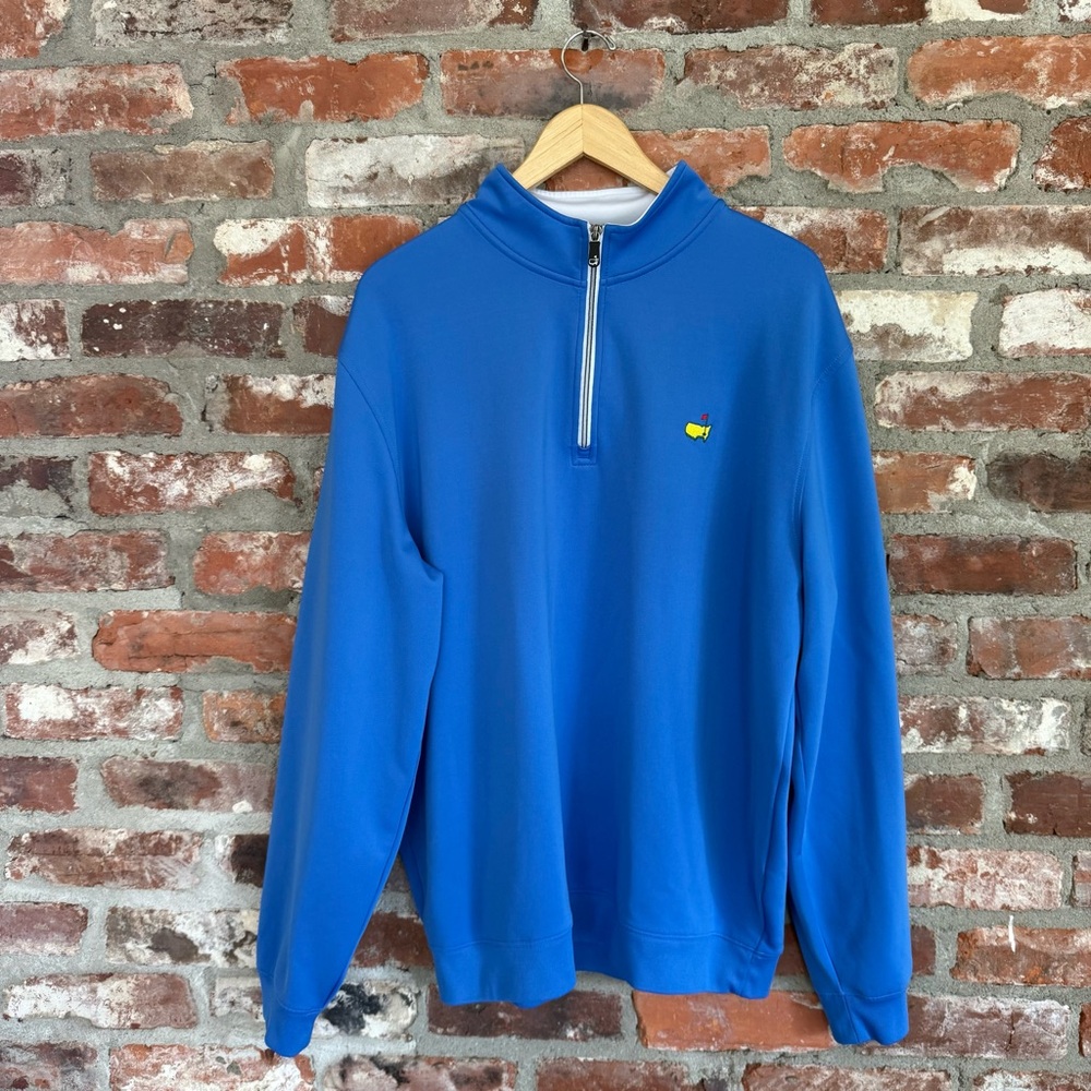 Masters Tech Performance Quarter Zip Pullover Blu… - image 1